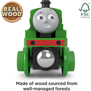 Fisher-Price HBJ81 Thomas and Friends Wooden Railway Tidmouth Sheds Starter Train Set