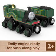 Fisher-Price HBK13 Thomas and Friends Wooden Railway Emily Engine and Coal-Car