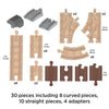 Fisher-Price HDX06 Thomas and Friends Wooden Railway Expansion Clackety Track Pack