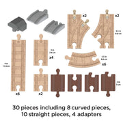 Fisher-Price HDX06 Thomas and Friends Wooden Railway Expansion Clackety Track Pack