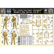 Master Box 24068 1/24 No. 1 Our route has been changed Figures Modern War Series Kit 4820113082252