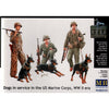 Master Box 35155 1/35 US Marines Dog Patrol WW2
