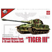 Modelcollect 35013 1/35 German E-75 Heavy Tank King Tiger III with 105mm Gun Plastic Model Kit