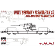 Modelcollect 1/72 WWII Germany 128mm Flak 40 Anti-Aircraft Railway Car