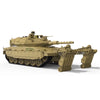 Meng TS-049 Israel Main Battle Tank Merkava Mk.4/4LIC with Nochri-Kal Mine Roller System Plastic Model Kit