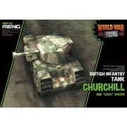 Meng WWT-017 World War Toons British Infantry Tank Churchill Plastic Model Kit