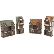 Metcalfe PN190 N Low Relief Timber Framed Shops Card Kit