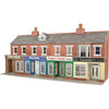 Metcalfe PO272 OO/HO Low Relief Red Brick Shop Fronts Card Kit | Metro Hobbies