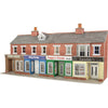 Metcalfe PO272 OO/HO Low Relief Red Brick Shop Fronts Card Kit