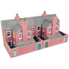 Metcalfe PO276 OO/HO Low Relief Terrace Backs Red Brick Card Kit | Metro Hobbies