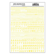 Woodland Scenics MG742 45deg USA Gothic Yellow Dry Decals