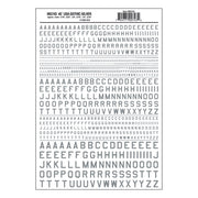 Woodland Scenics MG743 45deg USA Gothic Silver Dry Decals