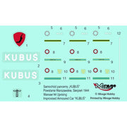 Mirage 355026 1/35 KUBUS Armoured Car August/September 1944 Warsaw