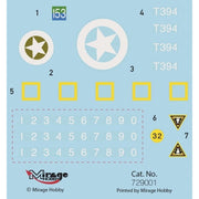 Mirage 729001 1/72 M3 General Grand Canal Defence Light Medium Tank Late Germany Rheinland