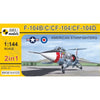 Mark I Models 144105 1/144 Lockheed F-104B/C/D/CF American Starfighters 2in1 Plastic Model Kit