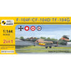 Mark I Models 144108 1/144 Lockheed F-104B/D/F/TF Starfighter Mach 2 Trainer 2in1 Plastic Model Kit