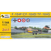 Mark I Models 144108 1/144 Lockheed F-104B/D/F/TF Starfighter Mach 2 Trainer 2in1 Plastic Model Kit