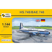 Mark One Models 144122 1/144 Hawker-Siddeley HS748 BAe.748 Civil Livery Plastic Model Kit