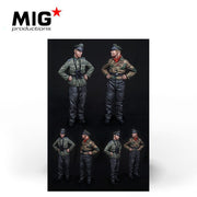 MIG Productions 35-422 WSS HJ Panzer Commanders Normandy 1944 Resin Kit