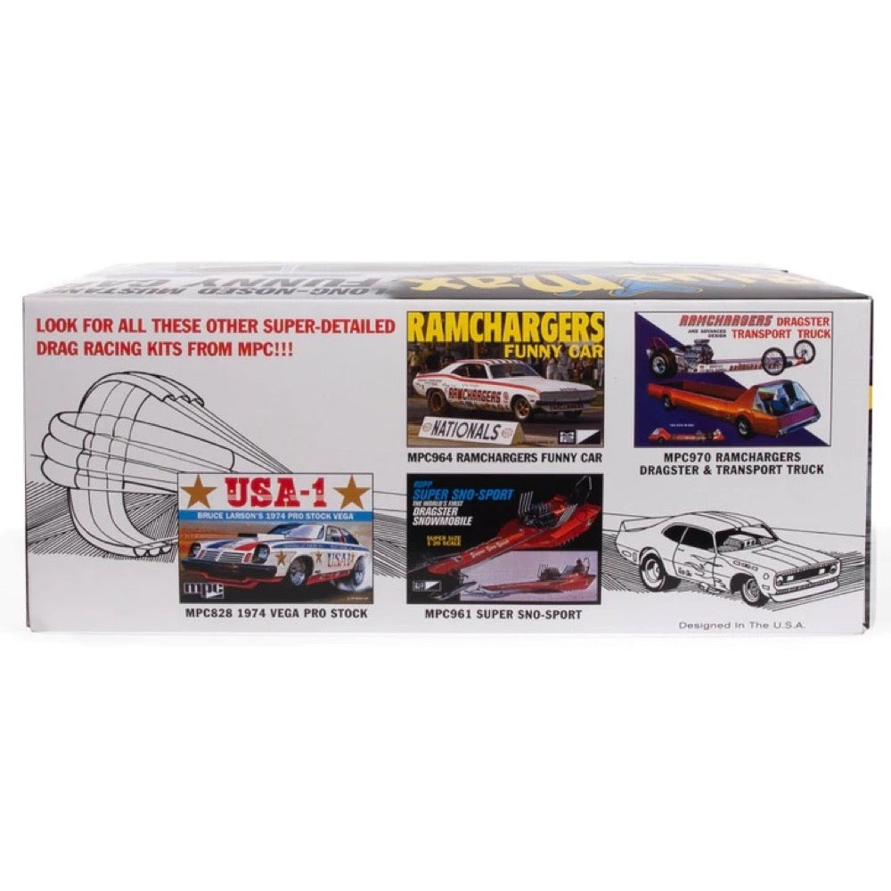 MPC 930 1/25 Blue Max Long Nose Mustang Funny Car – Metro Hobbies