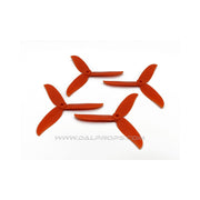 Dalprop Cyclone T5249C 6in Tri-Blade Props Red 2pr