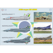 Modelsvit 72063 1/72 Mirage IIIEA/EBR 6 Camo Schemes Plastic Model Kit