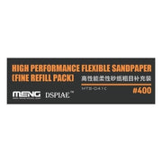 Meng MTS-041c High Performance Flexible Sandpaper - No.400 Fine Refill Pack (2mm/3mm/5mm) (6pcs)