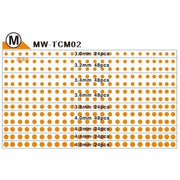 ManWah TCM02 Masking Tape Circles 3.0 - 4.6mm