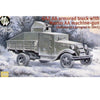 Military Wheels 7244 1/72 GAZ-AA Armoured Truck with Maxim AA Gun Plastic Model Kit