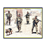 Master Box 1/35 Modern US Infantrymen - Cordon and Search 4 figures + 1 dog MB35154