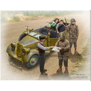 Masterbox 1/24 Hitch on the Road US Paratroopers and Cilvilians