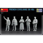 MiniArt 38037 1/35 Resin Heads French Civilians 30-40s