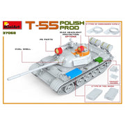 MiniArt 37068 1/35 T-55 Polish Prod.