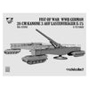 Modelcollect UA72192 1/72 Fist of War WWII German 28CM Kanone 3 Auf Lastenträger E-75
