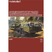 Modelcollect UA72153 1/72 Soviet/Russian Army MAZ-7410 with ChMZAP-9990 Semi-Trailer and T-80BV MBT Pack Set