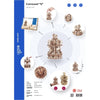 Mr Playwood Mechanical Wooden Carousel Model Small 88 pcs
