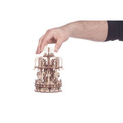 Mr Playwood Mechanical Wooden Carousel Model Small 88 pcs
