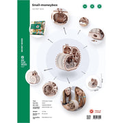Mr Playwood Mechanical Wooden Snail Moneybox 83pcs