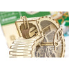 Mr Playwood Mechanical Wooden Snail Moneybox 83pcs