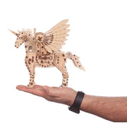 Mr Playwood Mechanical Wooden Unicorn Small 140 pcs