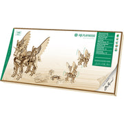 Mr Playwood Mechanical Wooden Unicorn Small 140 pcs