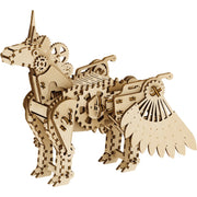 Mr Playwood Mechanical Wooden Unicorn Small 140 pcs