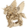 Mr Playwood Mechanical Wooden Unicorn Small 140 pcs