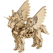 Mr Playwood Mechanical Wooden Unicorn Small 140 pcs