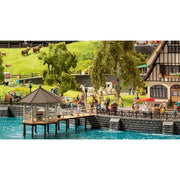 Noch 14264 HO Event Pavilion Fischersteg Laser Cut Kit