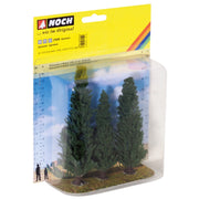 Noch 21998 HO TT N Cypresses 10, 11 and 13cm high (3pcs)