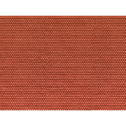 Noch HO Cardboard Sheet Plain Tile Red
