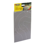 Noch 60704 HO Federal Road Grey Curve 2pcs