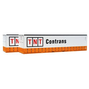 On Track Models HO 40ft Curtain Sided Container TNT Contrans