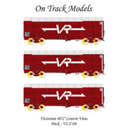 On Track Models VLX-04 HO Victorian Louvre Vans 1970s-1980s Pack